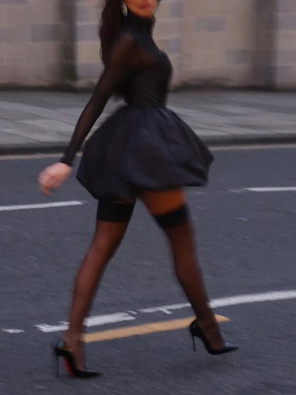 Chic Bodycon Tulle Dress