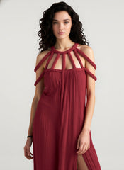 Hollow Out Sleeveless Beach Cover Up