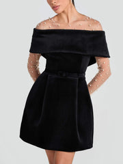 Elegant Off-Shoulder Fitted Dress