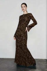 DressBetty - 2024 Elegant O-neck High Waist Evening Party Streetwear Maxi Dress