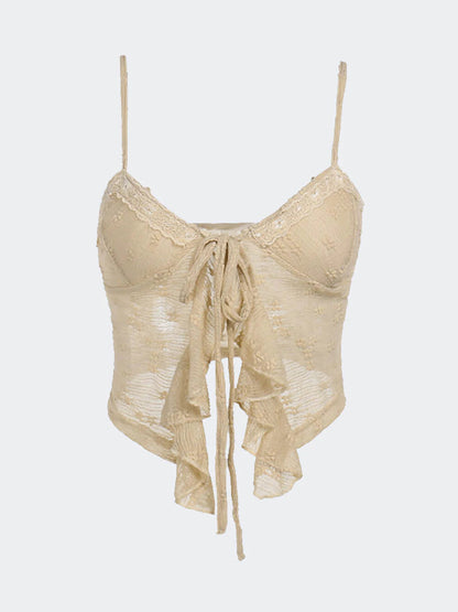 Lace Trim Tank Top
