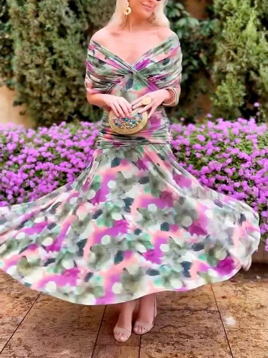 Mesh Floral Dress