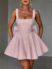 Elegant Big Bow Party Dress