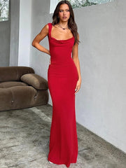 Elegant Halter Maxi Dress