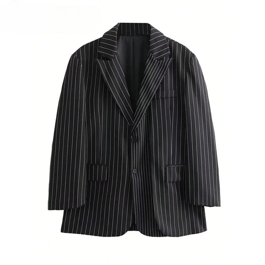 Elegant Oversized Single Breasted Blazer