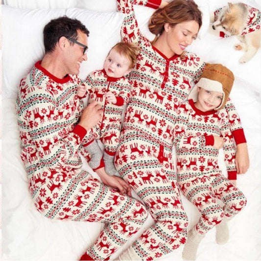 Christmas Deer Family Pajama Set(with Pet's dog clothes)