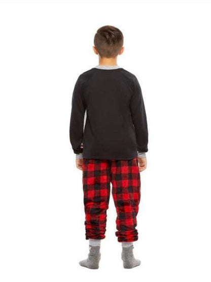 Plaid Deer Print Christmas Family Pajama Set