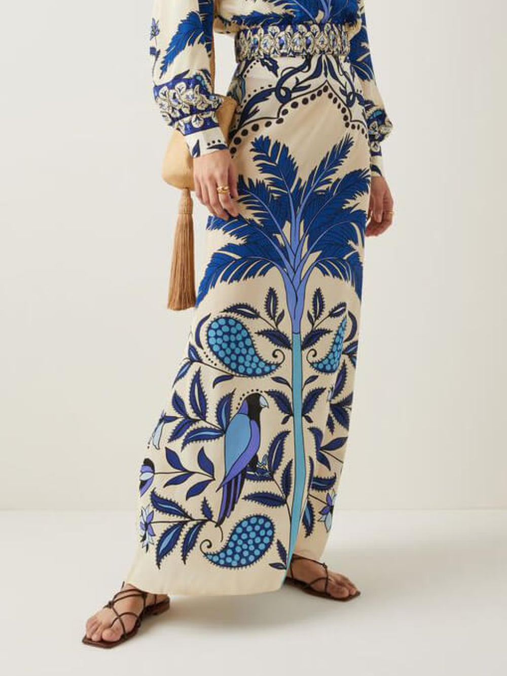 Palm Tree A-Line Skirt