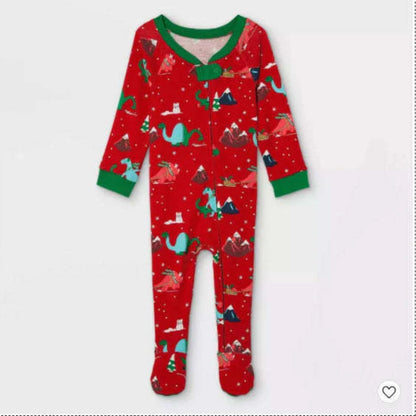 Cute Dinosaur Matching Family Pajamas