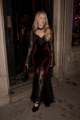 Dark Lace Curve Gothic Dress