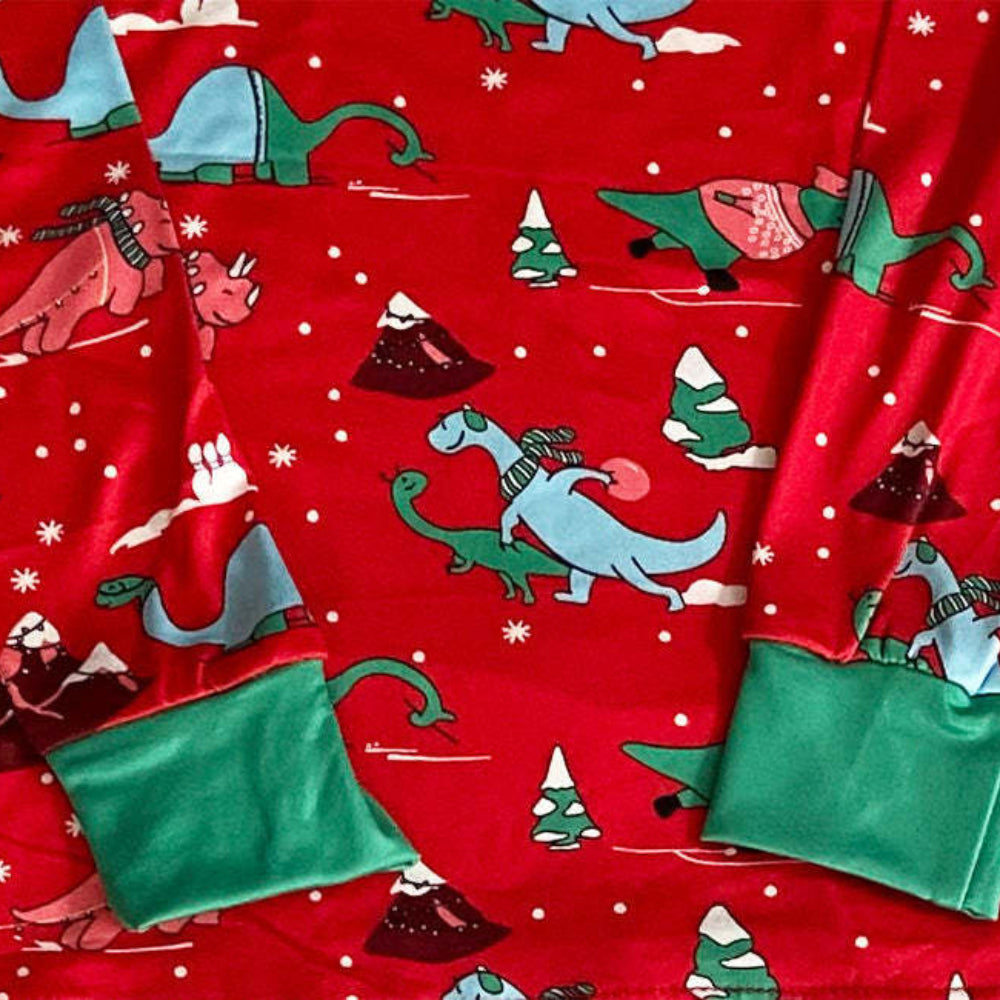 Cute Dinosaur Matching Family Pajamas