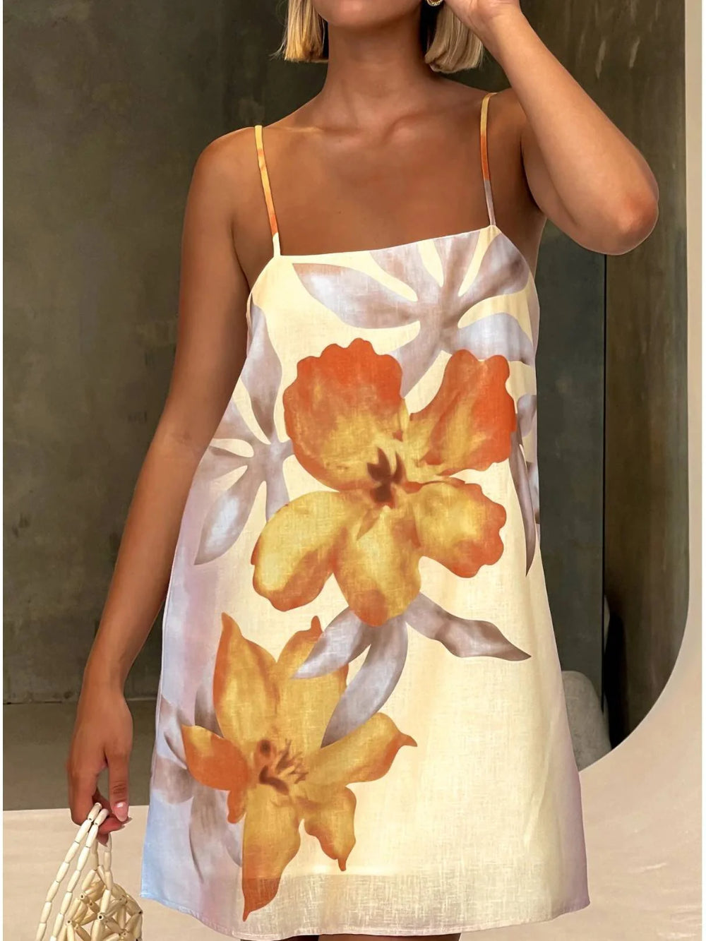 Floral Fitted Cami Dress
