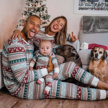 Grey Christmas Matching Family Pajamas