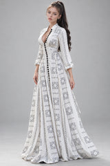 Casual Stand Collar Button Maxi Dress