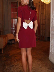 Collared Bow Detail Dress