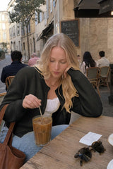 Lightweight Round Neck Button Cardigan