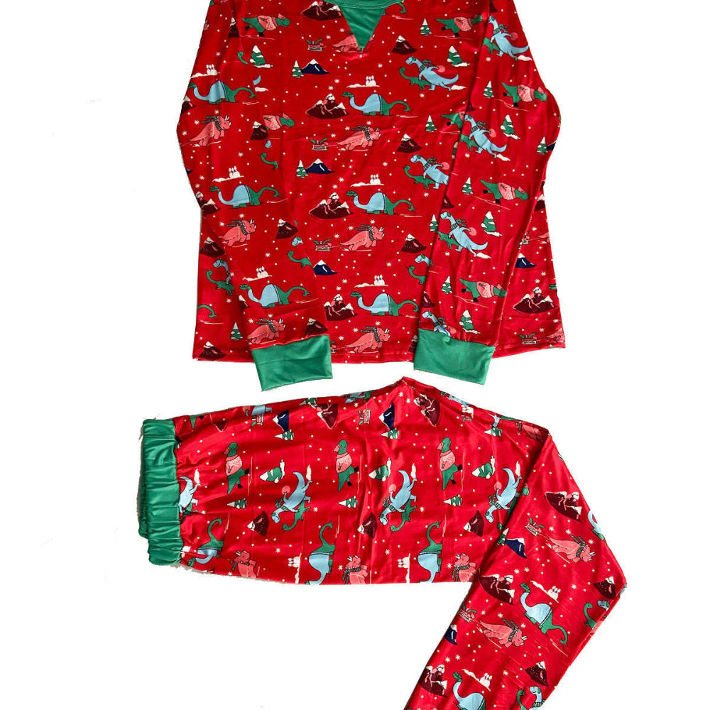 Cute Dinosaur Matching Family Pajamas