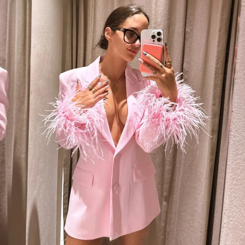 Fitted Long Sleeve Blazer