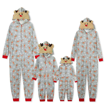 Multicolor Holiday Family Hooded Onesies