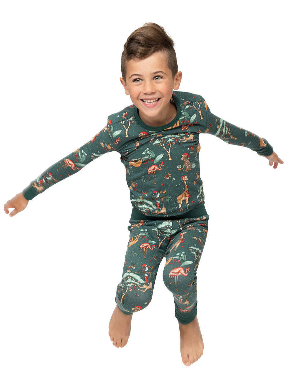 Cute Animal Matching Family Christmas Pajamas