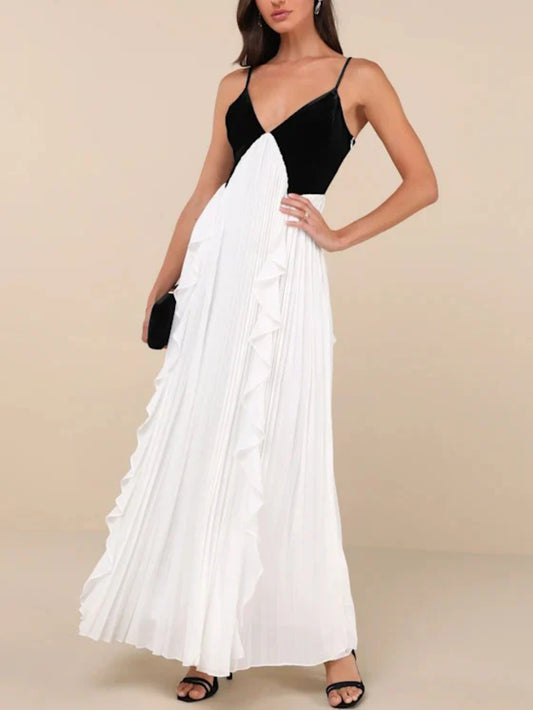 Chiffon V-Neck Cami Dress