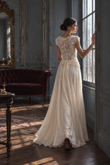 Sheer Lace V Neck Elegant Maxi Dress