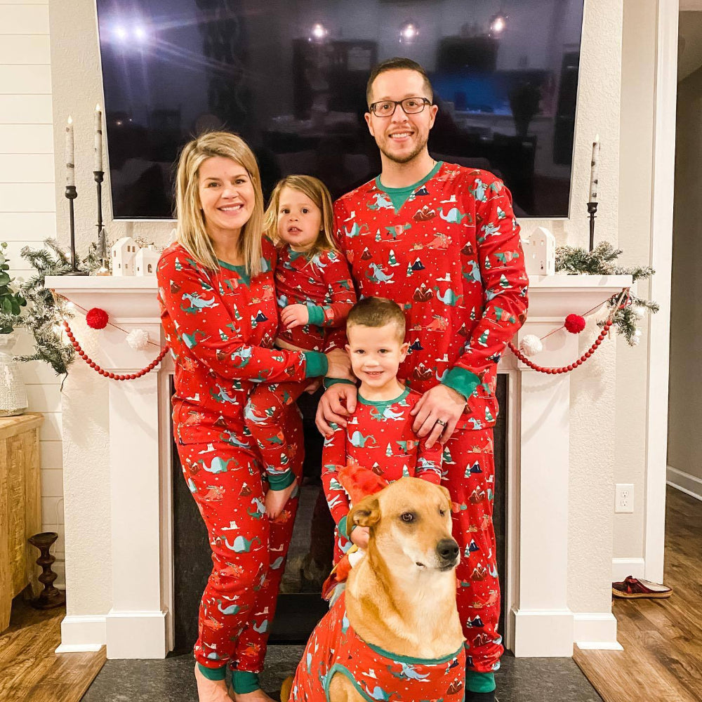 Cute Dinosaur Matching Family Pajamas