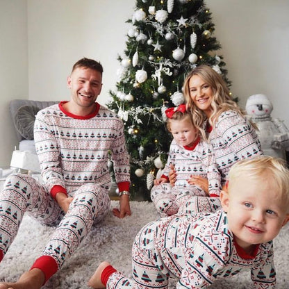 Christmas Round Neck Family Pajama Set