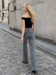 Asymmetrical Neck One Shoulder Off Top