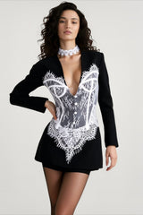 Elegant Lace Corset Coat