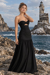 Cutout Strapless Beach Party Dress