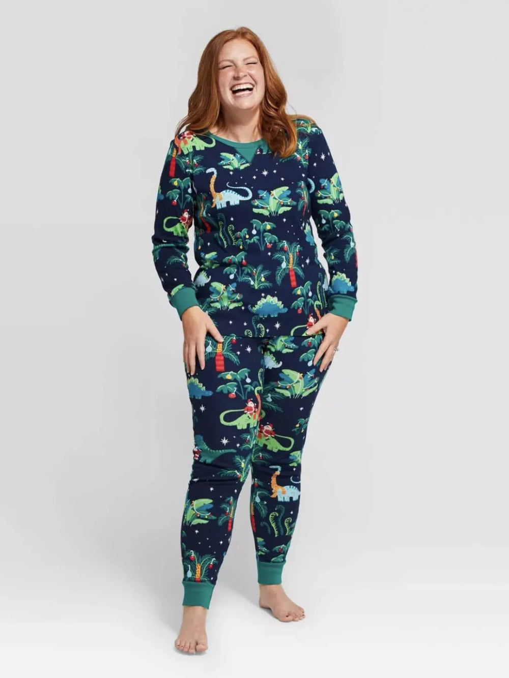 Christmas Dinosaur Family Pajama Set