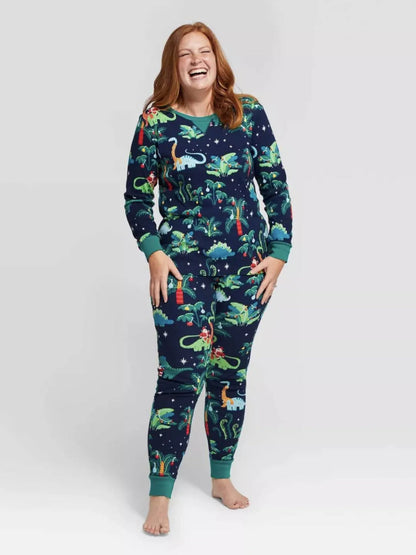 Christmas Dinosaur Family Pajama Set