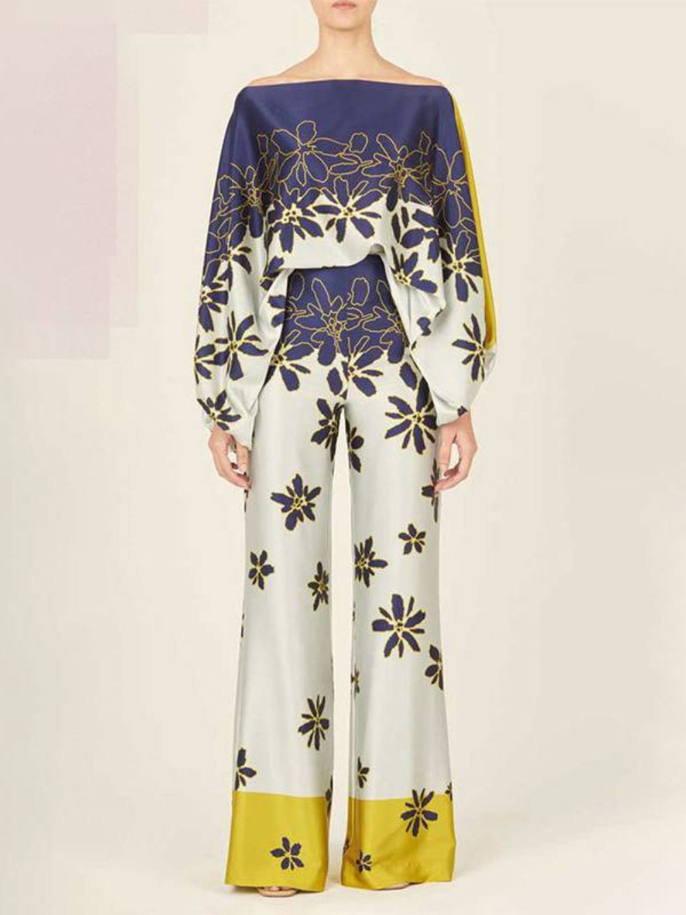 Wide Leg Pants and Dolman Sleeve Top Set