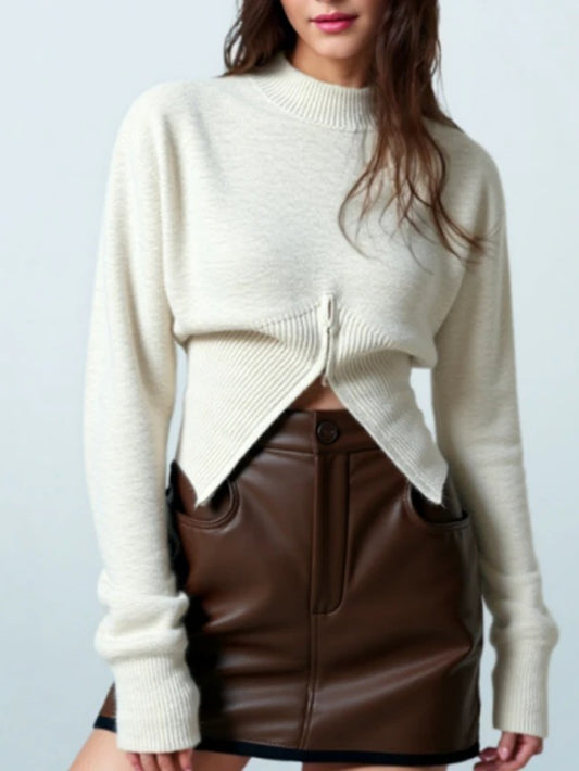 O-neck Slim Fit Knitted Sweater