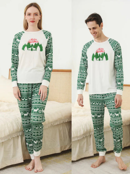 Christmas Print Family Pajama Set