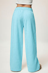 Drawstring Wide-Leg Sweatpants