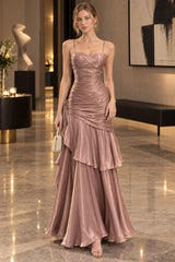 Chiffon Spaghetti Strap Maxi Dress