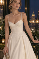 Maxi V-Neck Puff Party Dress