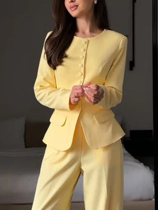 Chic Slim Flap Suit Jacket